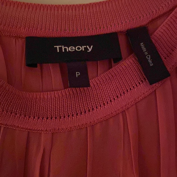 Dress by THEORY LIKE NEW- Only worn twice. Pink sleeveless summer dress - Picture 3 of 9